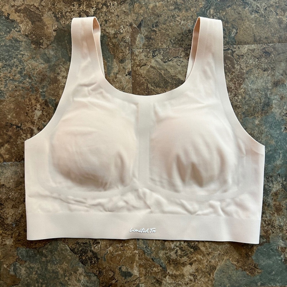 Limited Too Bonded Bra Girls Size 34 Light Pink Wireless Bralette